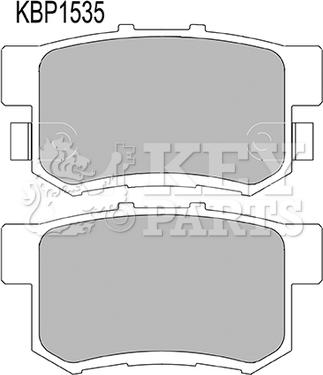 Key Parts KBP1535 - Гальмівні колодки, дискові гальма autocars.com.ua