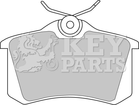 Key Parts KBP1542 - Гальмівні колодки, дискові гальма autocars.com.ua