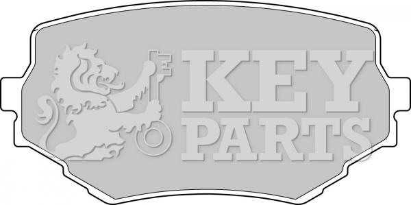 Key Parts KBP1597 - Гальмівні колодки, дискові гальма autocars.com.ua