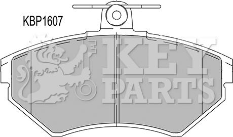 Key Parts KBP1607 - Гальмівні колодки, дискові гальма autocars.com.ua