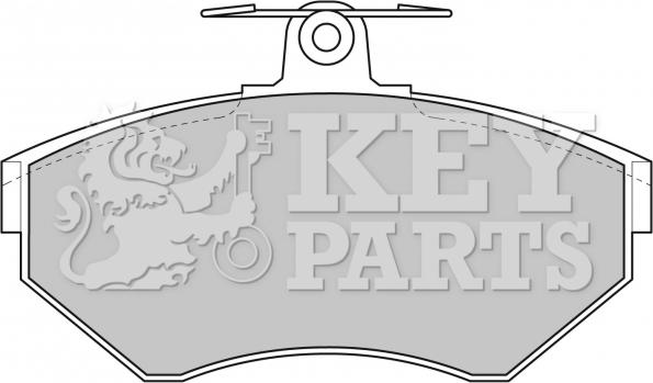 Key Parts KBP1620 - Гальмівні колодки, дискові гальма autocars.com.ua