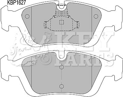 Key Parts KBP1627 - Гальмівні колодки, дискові гальма autocars.com.ua