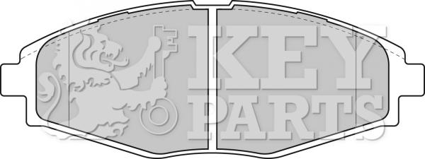 Key Parts KBP1649 - Гальмівні колодки, дискові гальма autocars.com.ua