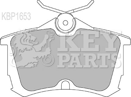 Key Parts KBP1653 - Гальмівні колодки, дискові гальма autocars.com.ua