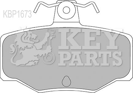 Key Parts KBP1673 - Гальмівні колодки, дискові гальма autocars.com.ua
