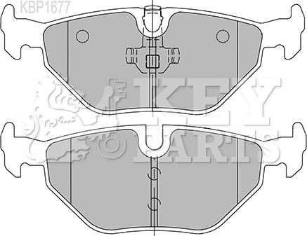 Key Parts KBP1677 - Гальмівні колодки, дискові гальма autocars.com.ua