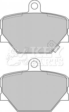 Key Parts KBP1679 - Гальмівні колодки, дискові гальма autocars.com.ua