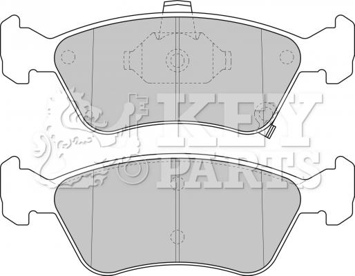 Key Parts KBP1684 - Гальмівні колодки, дискові гальма autocars.com.ua