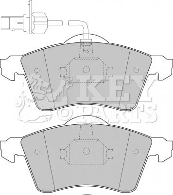 Key Parts KBP1692 - Гальмівні колодки, дискові гальма autocars.com.ua