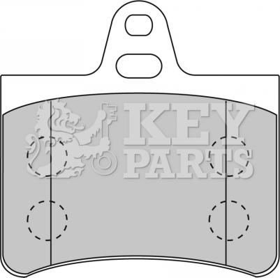 Key Parts KBP1710 - Гальмівні колодки, дискові гальма autocars.com.ua