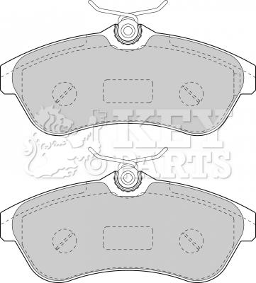 Key Parts KBP1735 - Гальмівні колодки, дискові гальма autocars.com.ua