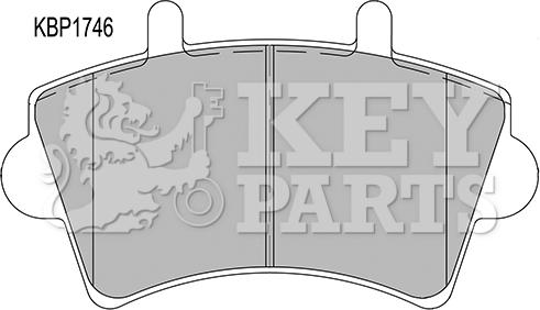 Key Parts KBP1746 - Гальмівні колодки, дискові гальма autocars.com.ua