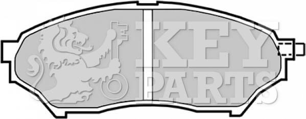 Key Parts KBP1759 - Тормозные колодки, дисковые, комплект autodnr.net