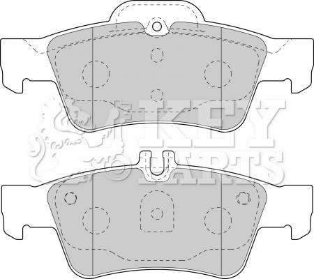 Key Parts KBP1798 - Гальмівні колодки, дискові гальма autocars.com.ua