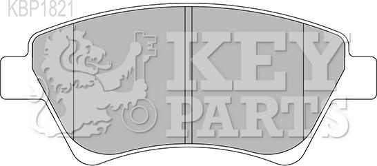 Key Parts KBP1821 - Гальмівні колодки, дискові гальма autocars.com.ua