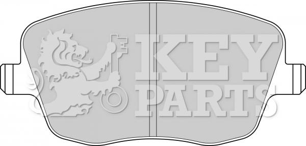 Key Parts KBP1825 - Гальмівні колодки, дискові гальма autocars.com.ua