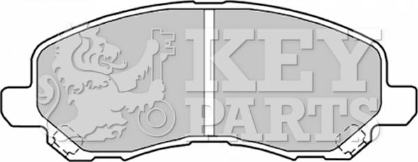 Key Parts KBP1831 - Гальмівні колодки, дискові гальма autocars.com.ua