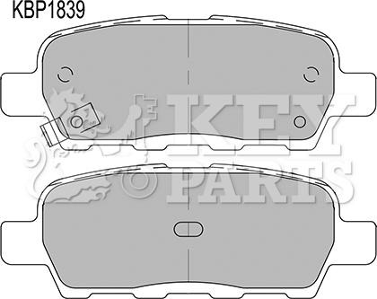 Key Parts KBP1839 - Гальмівні колодки, дискові гальма autocars.com.ua