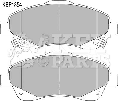 Key Parts KBP1854 - Гальмівні колодки, дискові гальма autocars.com.ua