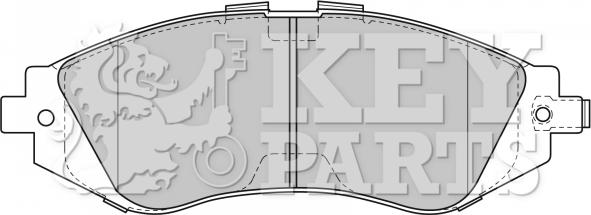 Key Parts KBP1881 - Гальмівні колодки, дискові гальма autocars.com.ua
