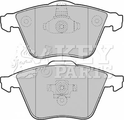 Key Parts KBP1903 - Гальмівні колодки, дискові гальма autocars.com.ua