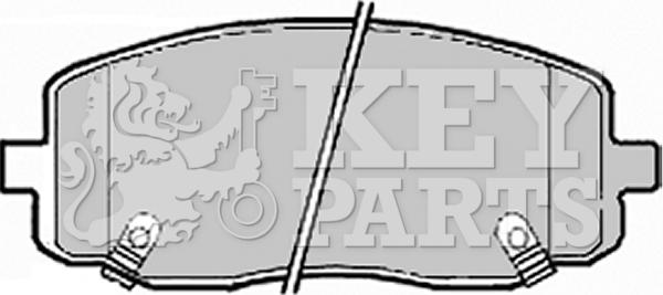Key Parts KBP1910 - Гальмівні колодки, дискові гальма autocars.com.ua