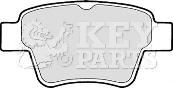 Key Parts KBP1920 - Гальмівні колодки, дискові гальма autocars.com.ua