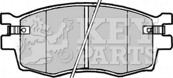Key Parts KBP1923 - Гальмівні колодки, дискові гальма autocars.com.ua
