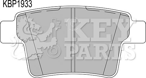 Key Parts KBP1933 - Гальмівні колодки, дискові гальма autocars.com.ua