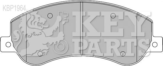 Key Parts KBP1964 - Гальмівні колодки, дискові гальма autocars.com.ua