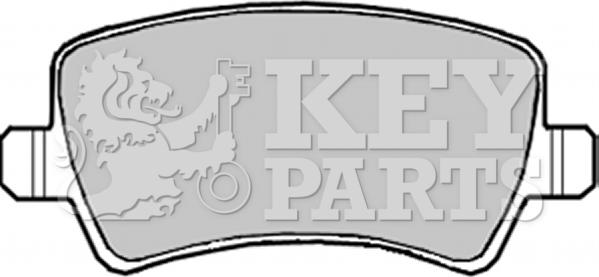 Key Parts KBP1982 - Тормозные колодки, дисковые, комплект autodnr.net
