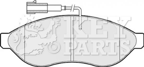 Key Parts KBP2001 - Гальмівні колодки, дискові гальма autocars.com.ua