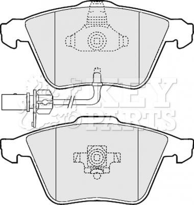 Key Parts KBP2013 - Гальмівні колодки, дискові гальма autocars.com.ua