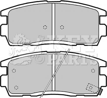 Key Parts KBP2041 - Гальмівні колодки, дискові гальма autocars.com.ua