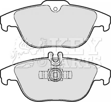 Key Parts KBP2062 - Гальмівні колодки, дискові гальма autocars.com.ua