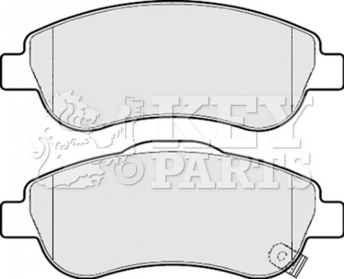 Key Parts KBP2074 - Гальмівні колодки, дискові гальма autocars.com.ua