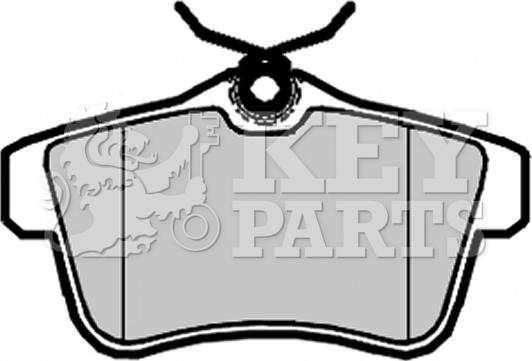 Key Parts KBP2095 - Гальмівні колодки, дискові гальма autocars.com.ua