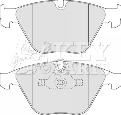 Key Parts KBP2110 - Гальмівні колодки, дискові гальма autocars.com.ua