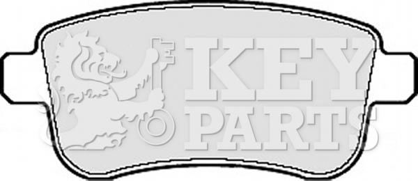 Key Parts KBP2124 - Гальмівні колодки, дискові гальма autocars.com.ua