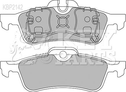 Key Parts KBP2142 - Гальмівні колодки, дискові гальма autocars.com.ua