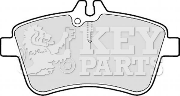 Key Parts KBP2145 - Гальмівні колодки, дискові гальма autocars.com.ua