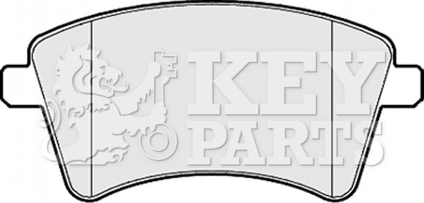 Key Parts KBP2152 - Тормозные колодки, дисковые, комплект autodnr.net