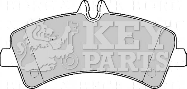 Key Parts KBP2170 - Гальмівні колодки, дискові гальма autocars.com.ua