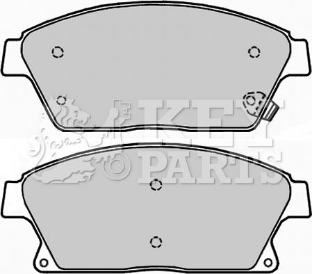 Key Parts KBP2228 - Тормозные колодки, дисковые, комплект autodnr.net