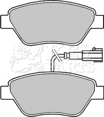 Key Parts KBP2243 - Гальмівні колодки, дискові гальма autocars.com.ua