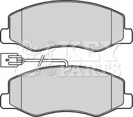 Key Parts KBP2268 - Гальмівні колодки, дискові гальма autocars.com.ua