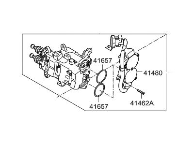 KIA 41470-2D210 - Рычаг выключения сцепления avtokuzovplus.com.ua