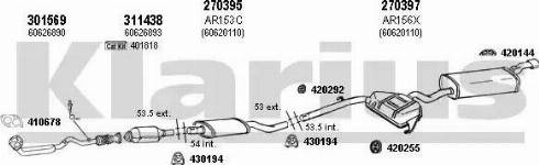 Klarius 030137E - Система випуску ОГ autocars.com.ua