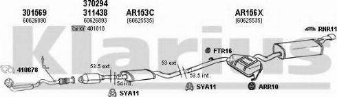 Klarius 030138U - Система випуску ОГ autocars.com.ua