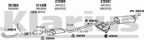 Klarius 030140E - Система випуску ОГ autocars.com.ua